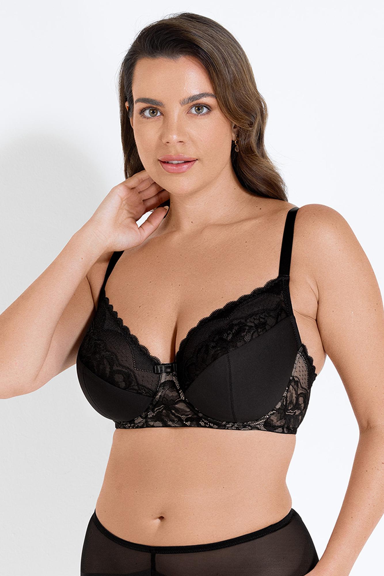 Бюстгальтер на формирующем подкладе нижней детали чашки