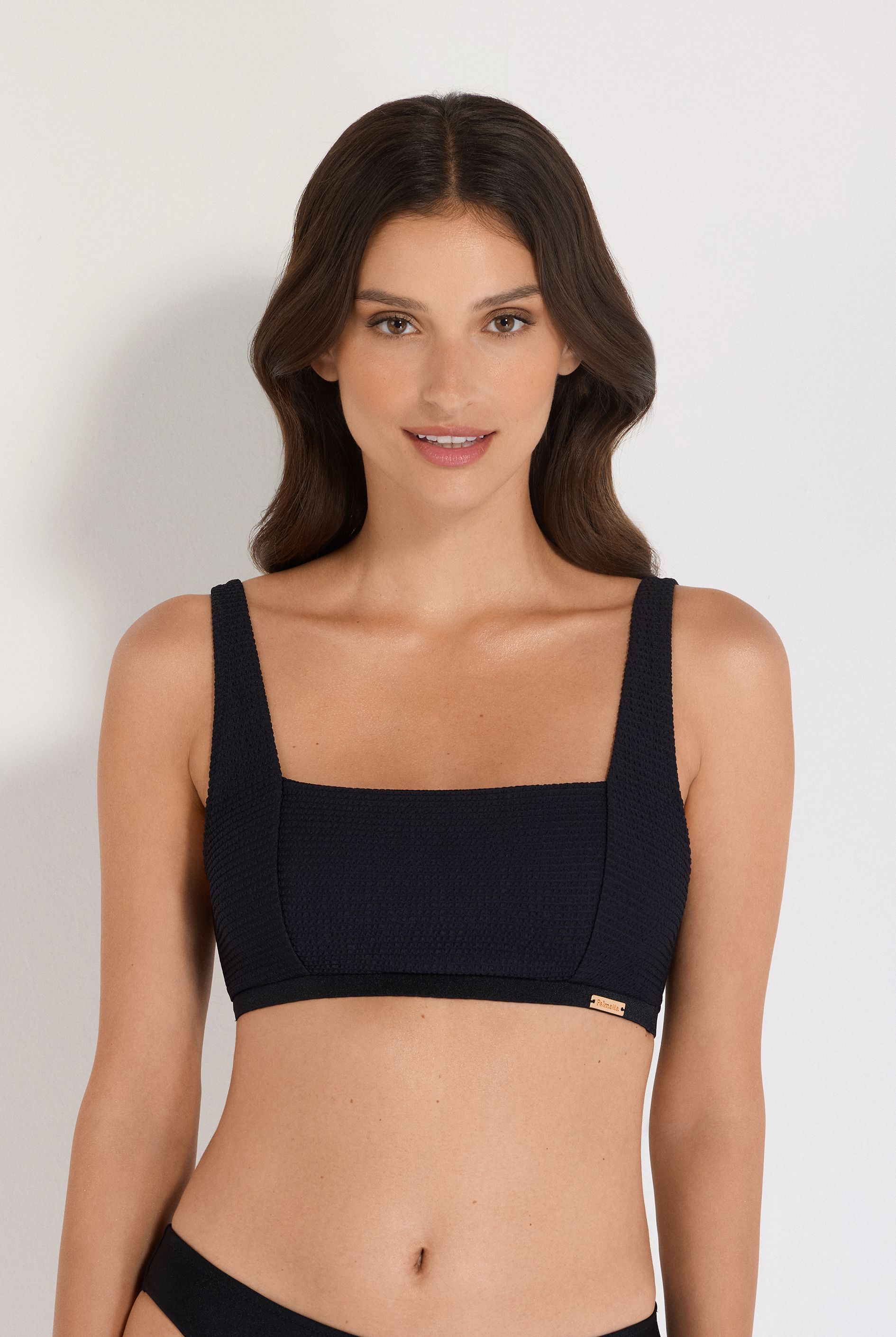 Бюстгальтер топ с застежкой формованная чашка-вкладыш