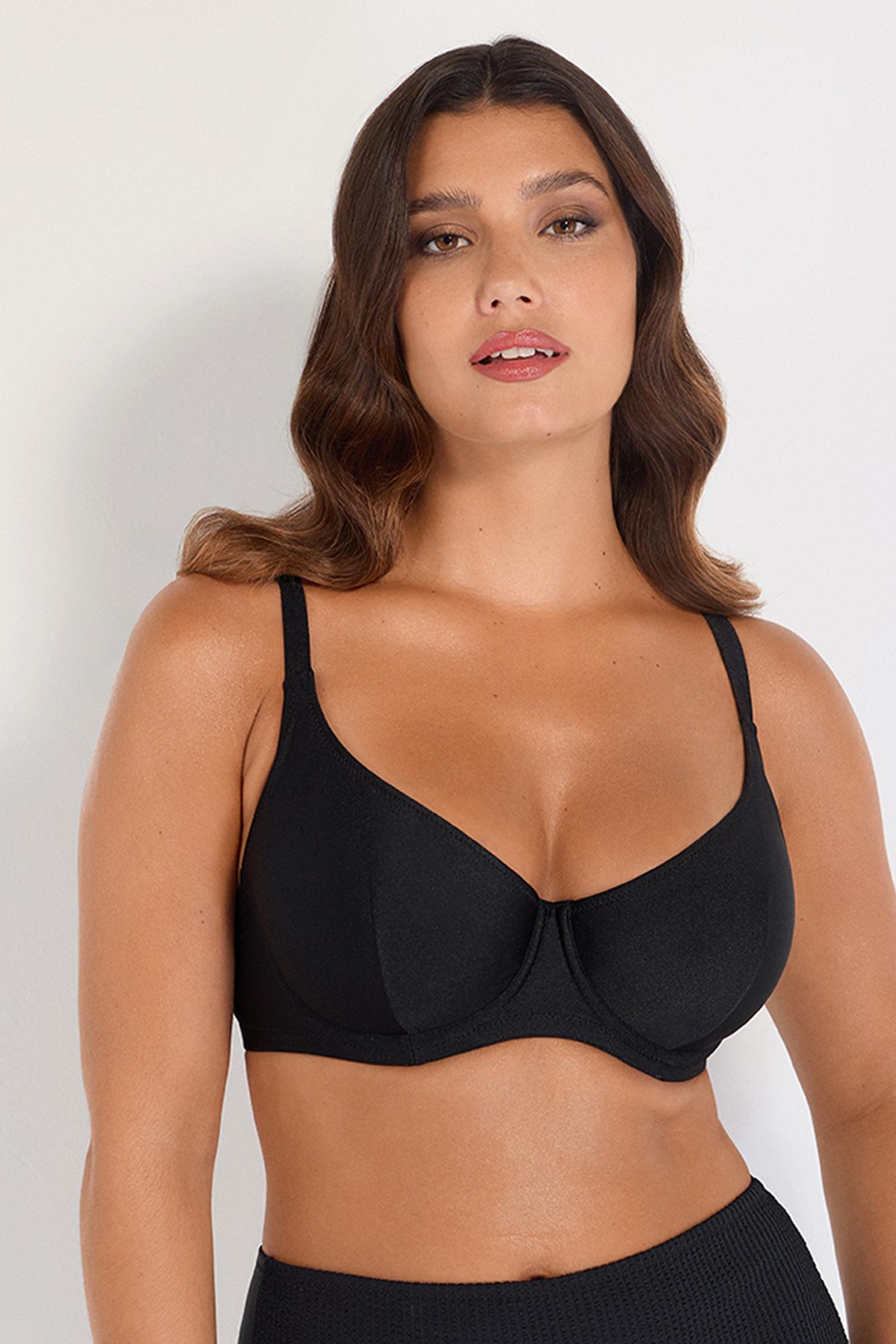 Бюстгальтер на формирующем подкладе нижней детали чашки