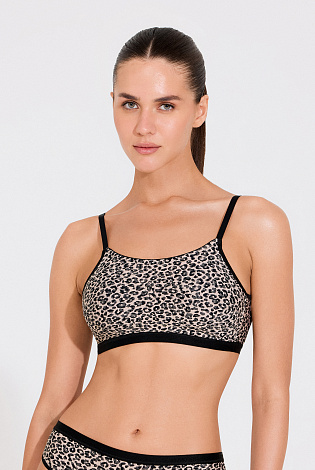 Бюстгальтер топ формованная чашка с застежкой