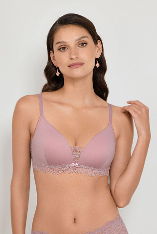 Бюстгальтер формованная треугольная чашка без пуш-ап