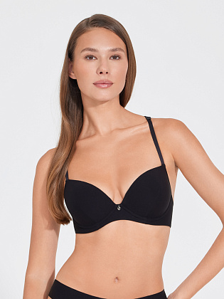 Бюстгальтер формованная чашка пуш-ап с глубоким вырезом декольте